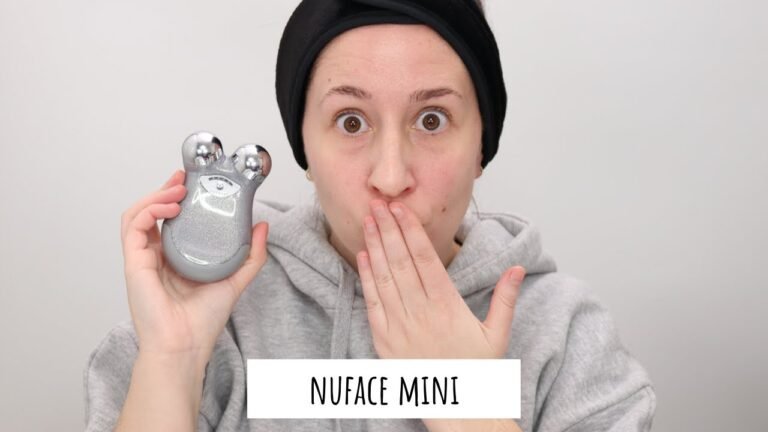 nuface mini facial toning device before and after