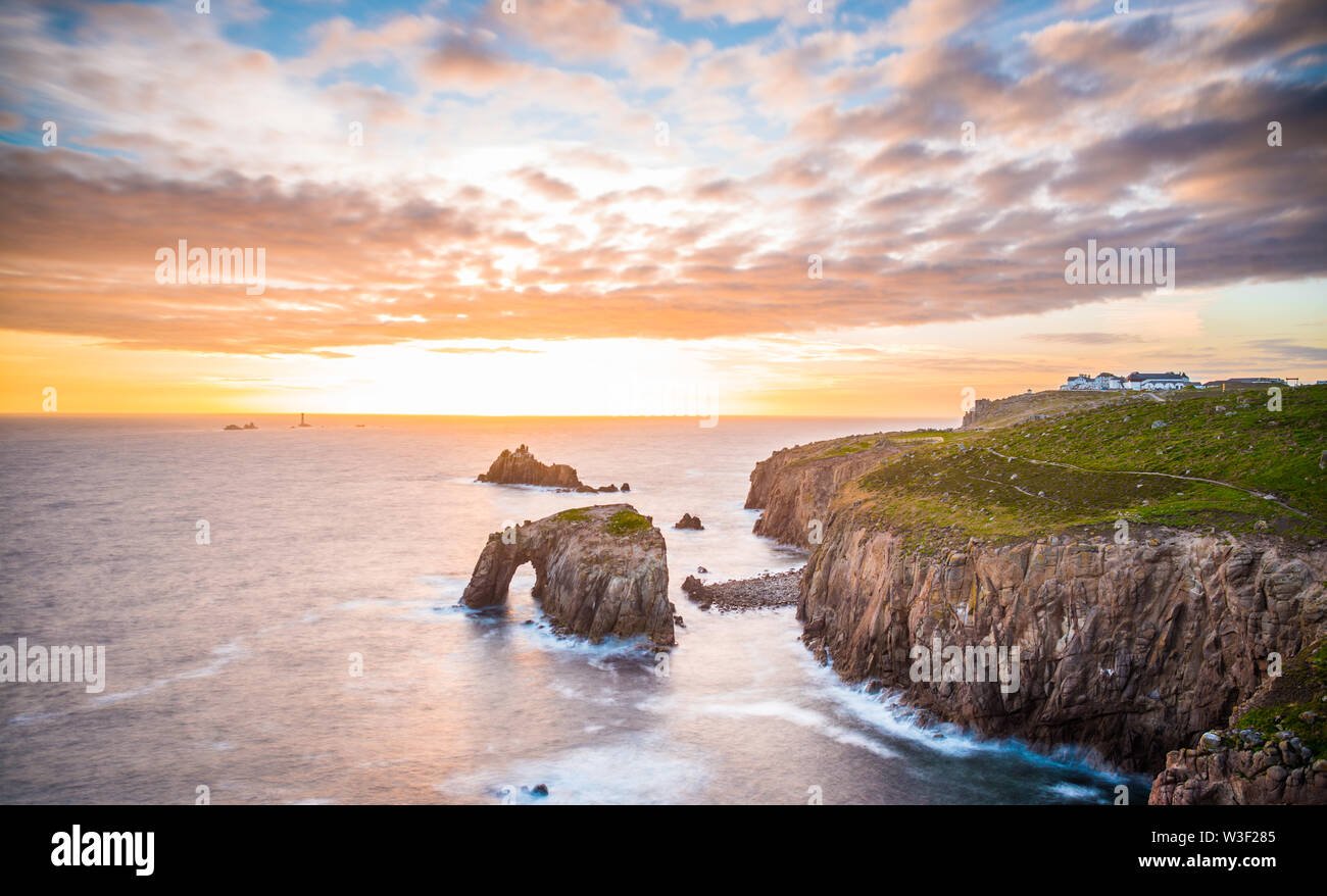 atardecer en acantilados de lands end