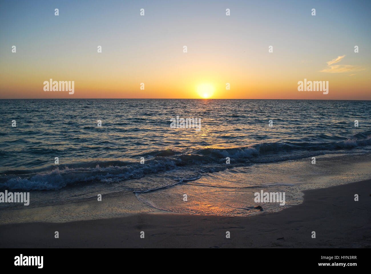 atardecer en la playa de anna maria