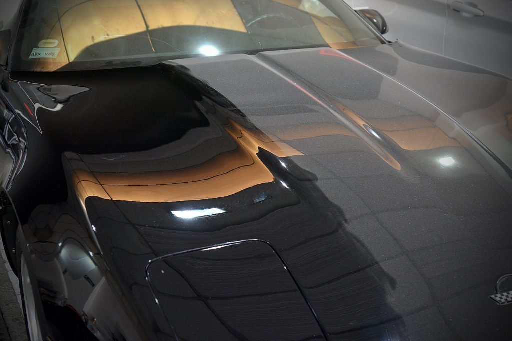 auto brillante despues del lavado premium