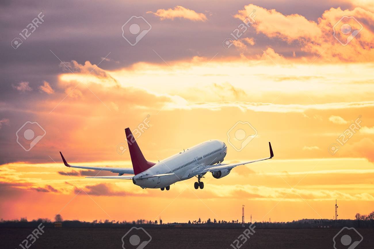 avion despegando en el aeropuerto 1