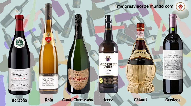 botellas de vino y licores variados