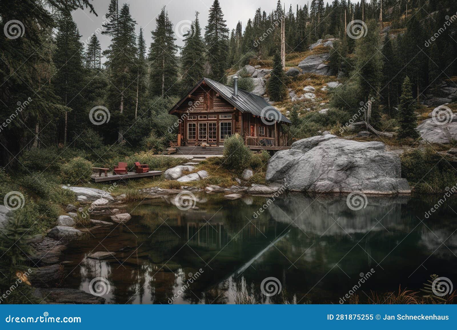 cabana acogedora en la montana
