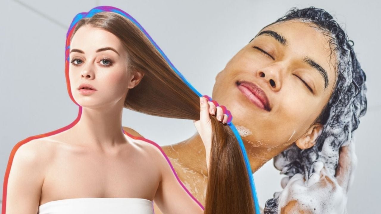 cabello brillante y saludable con suero