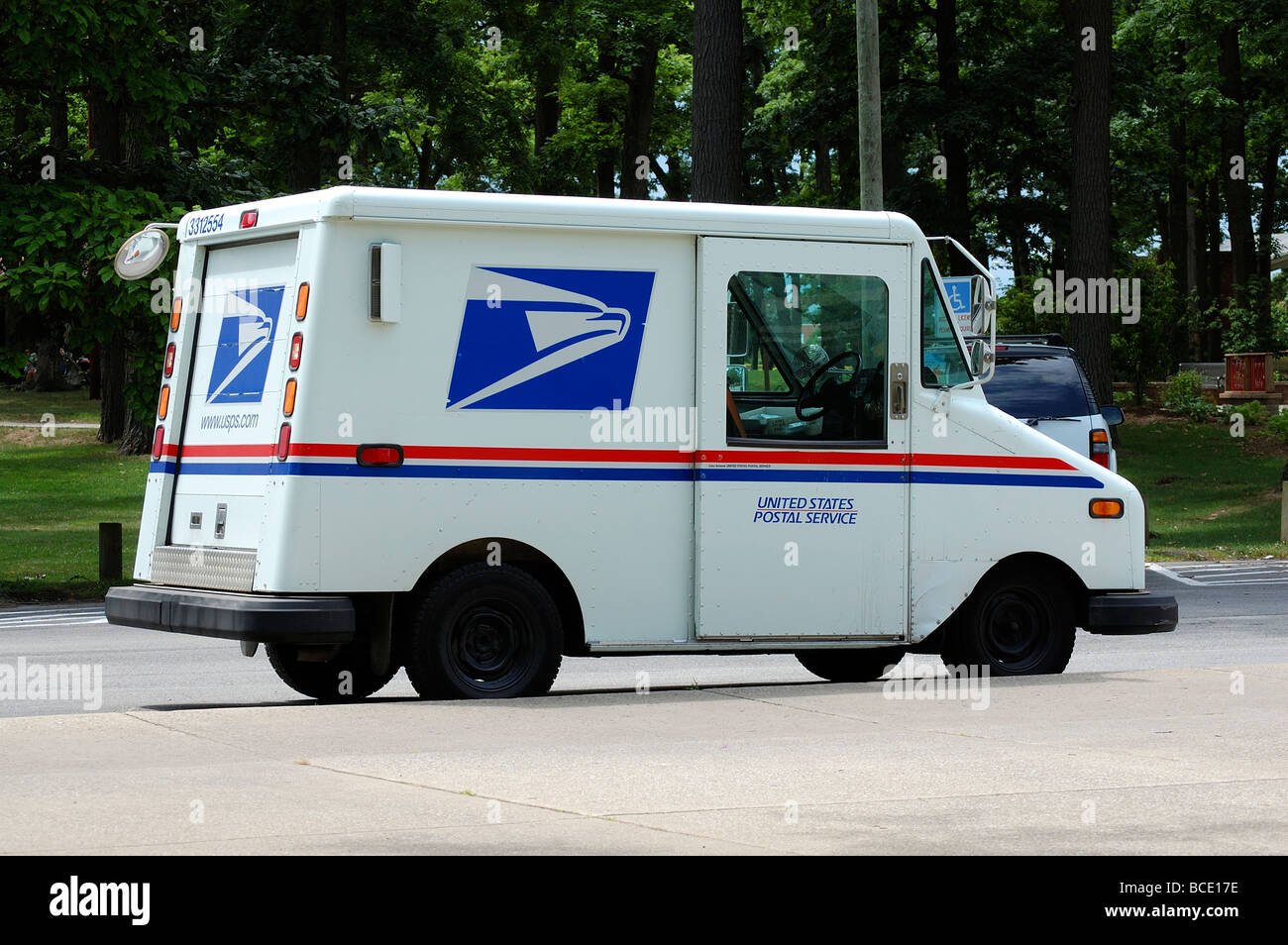 camion de reparto de us postal service