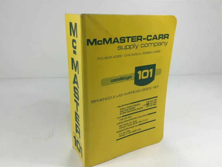 McMaster Carr Supply Company Catalog: Essential Industrial Products