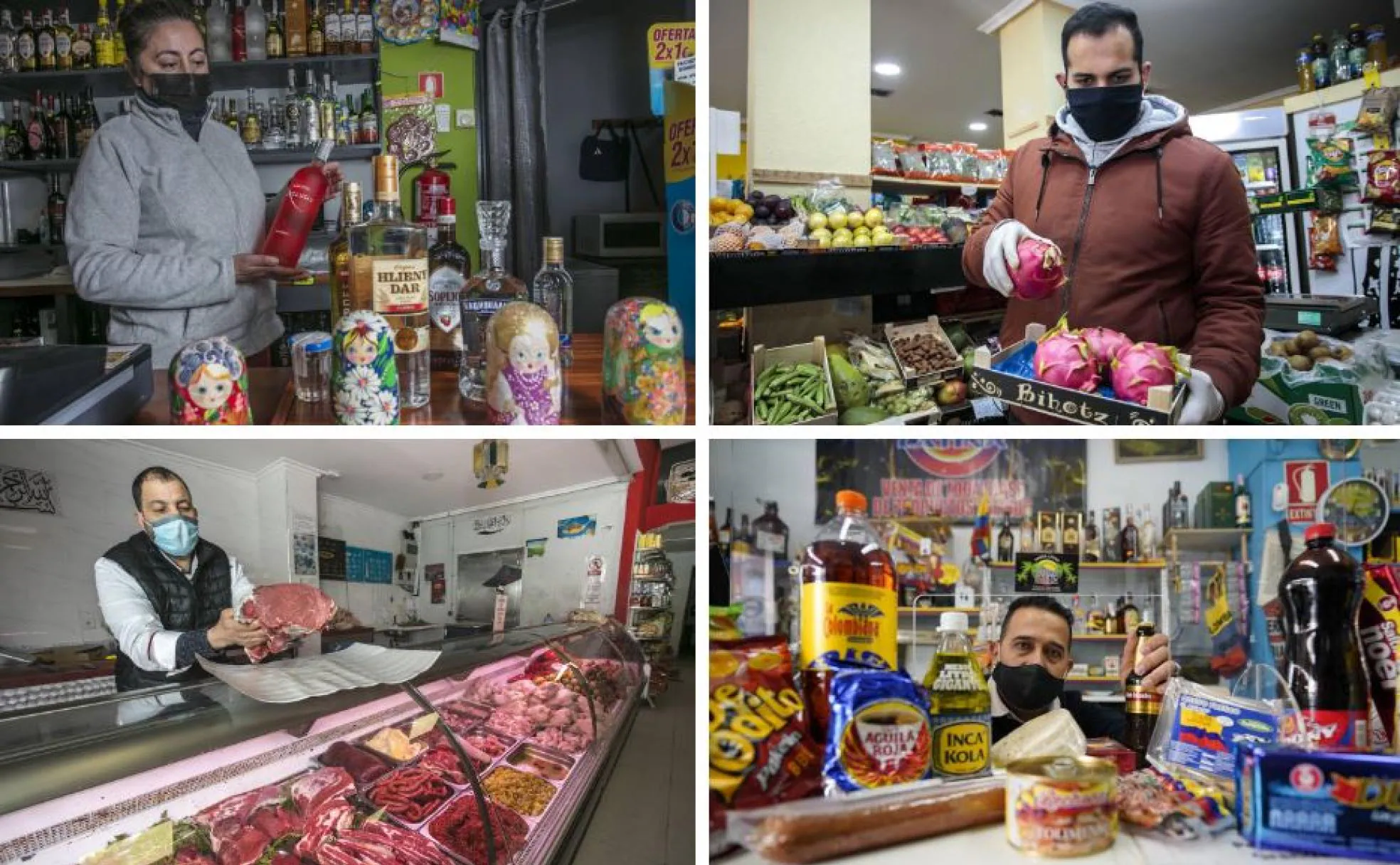 celebracion multicultural en una tienda de comestibles