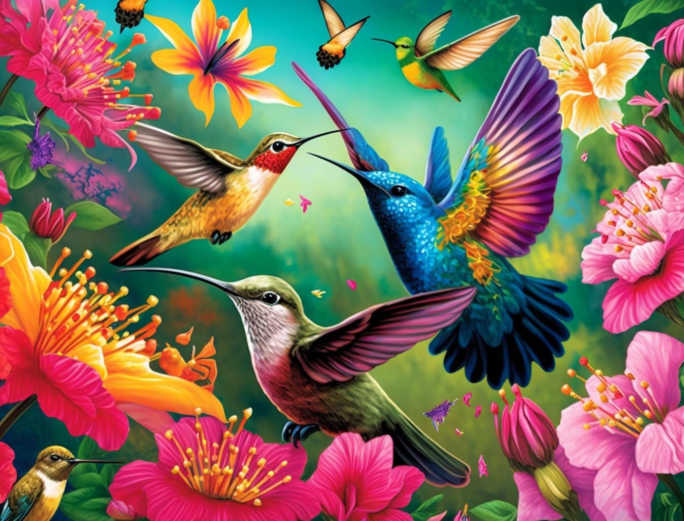 coloridos kits de pintura con diamantes