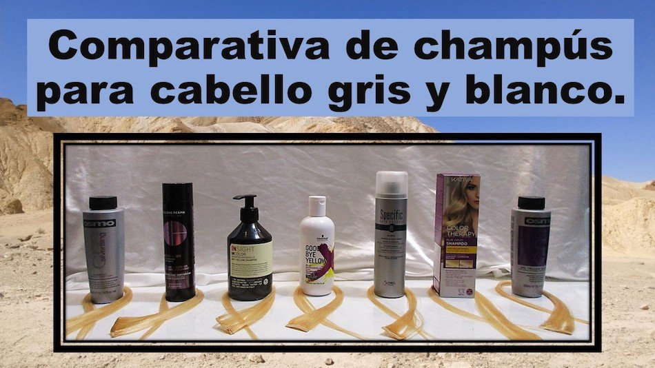 comparacion de champus para cabello gris