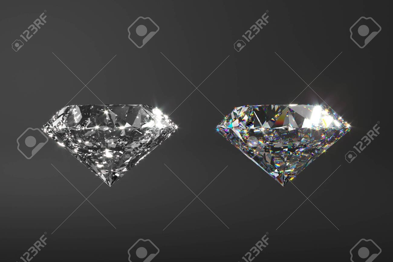 comparacion de diamantes reales y falsos