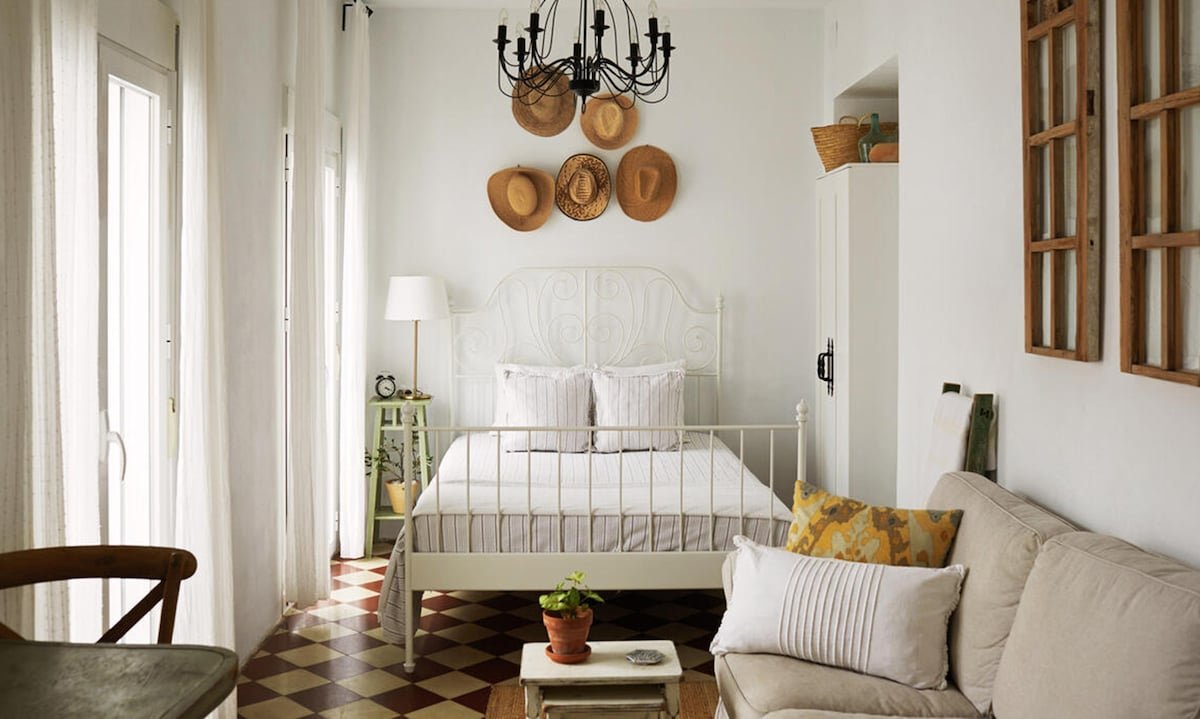 elegante sala de estar en menlo park