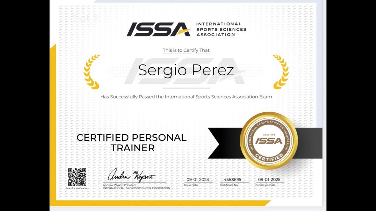 entrenador personal certificado en international sports sciences association