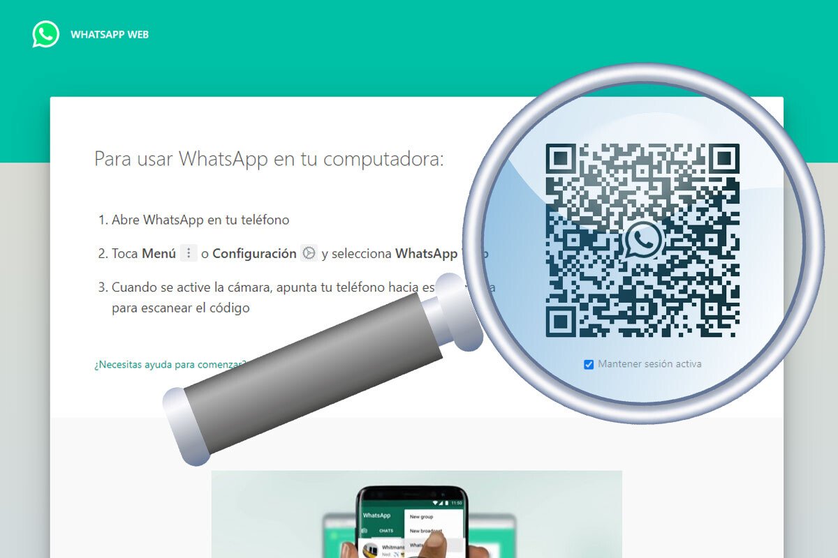 escanea el codigo qr en whatsapp web
