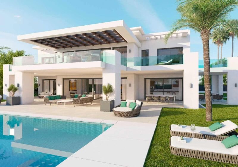 fachada de una villa de marriott homes