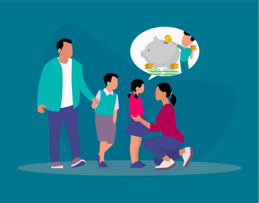 familia disfrutando de sus servicios financieros