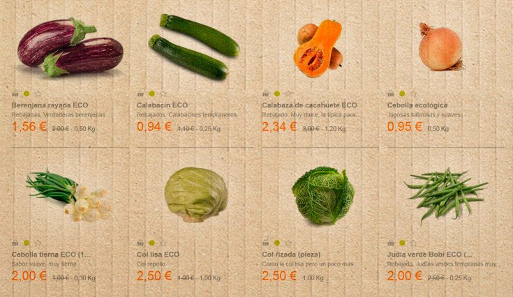 frutas y verduras frescas a bajo precio