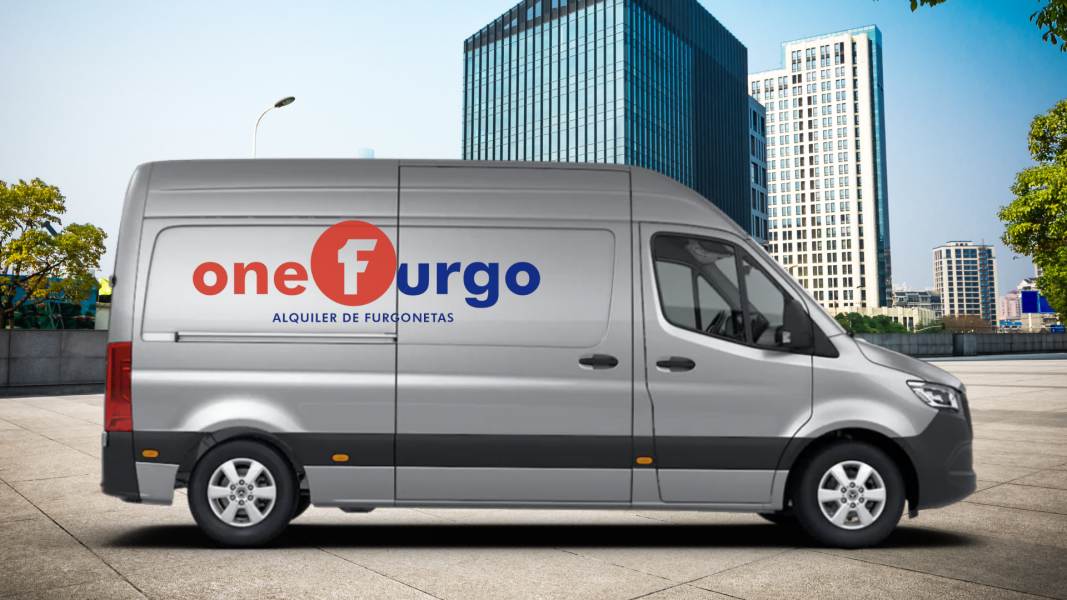 furgoneta de alquiler en la ciudad