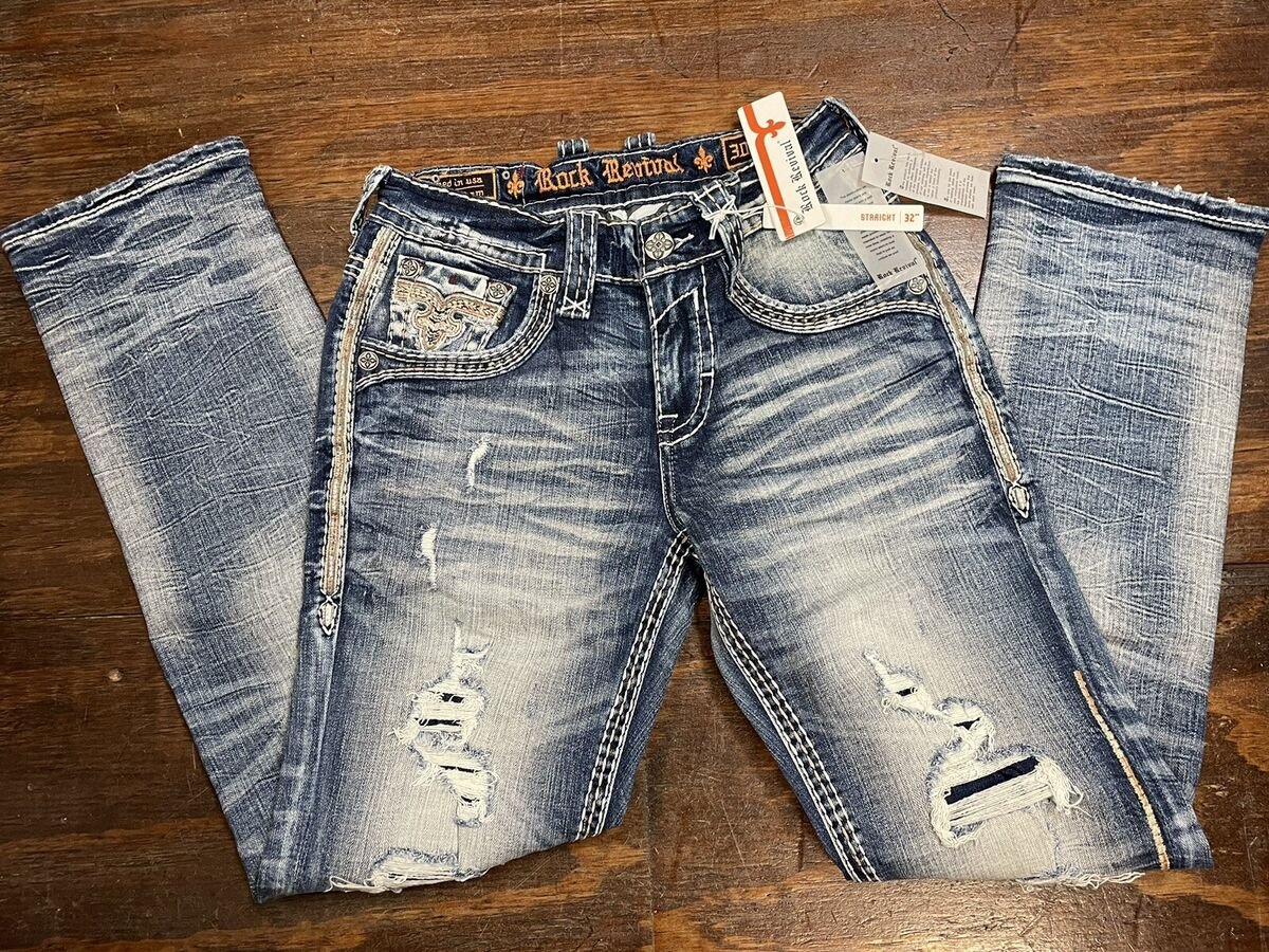 jeans rock revival para hombres