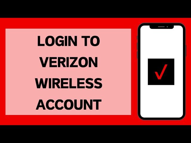 login screen of verizon account on smartphone