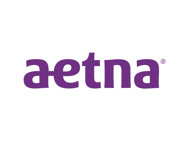 logotipo de aetna sobre fondo blanco
