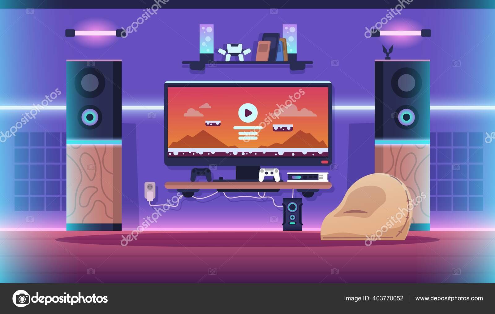 luces brillantes y mesas de juego animadas