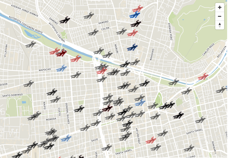 mapa con ubicaciones de centros de ddc