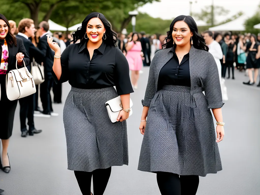 modelo de moda plus size elegante