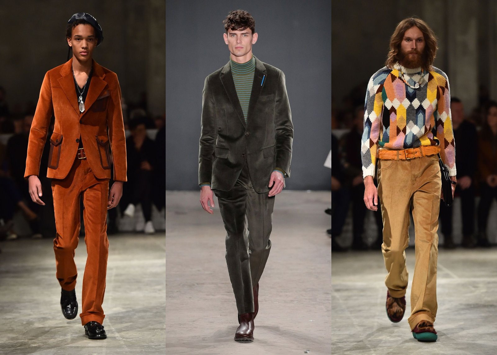 modelo masculino con outfit de tendencia