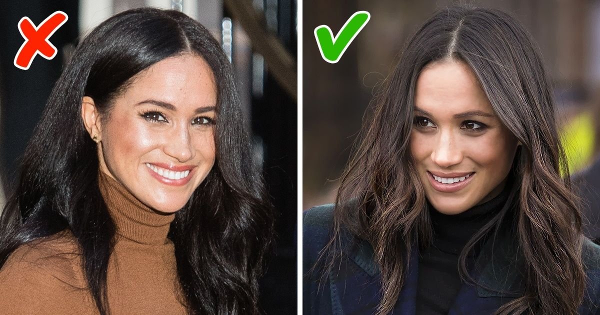 mujer con cabello oscuro y claro