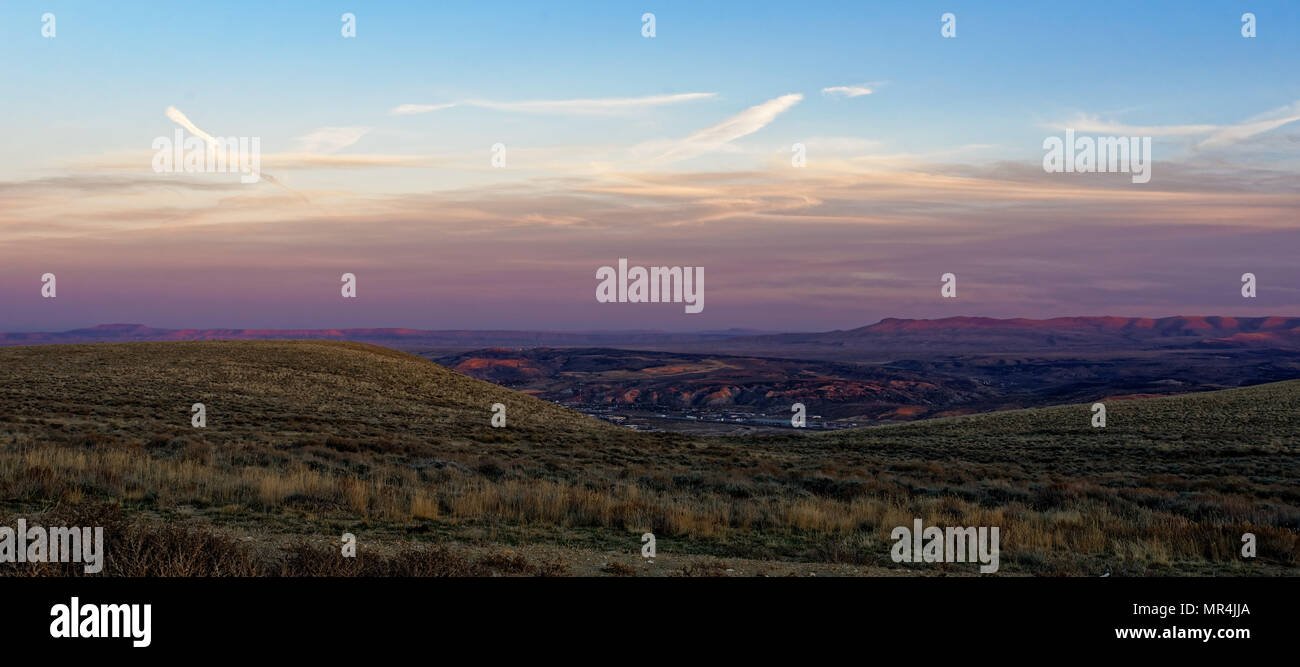 paisaje de rock springs wyoming al atardecer 1