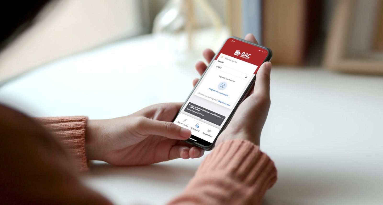 persona accediendo a su cuenta en linea 1