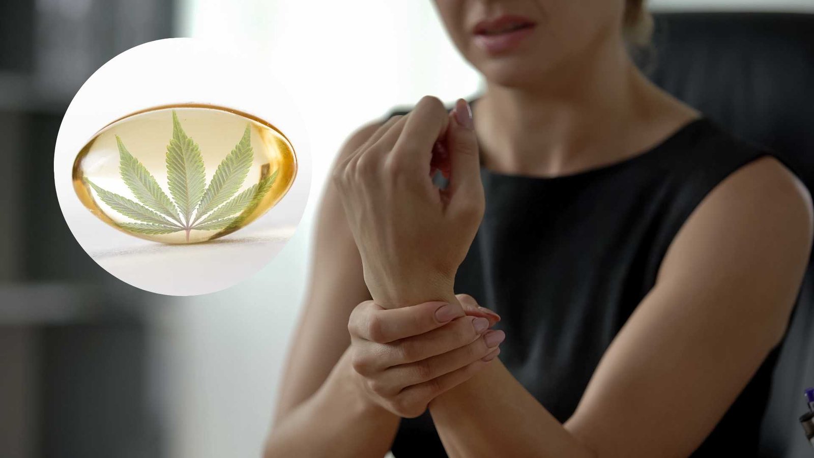 persona aplicando cbd en zona dolorida