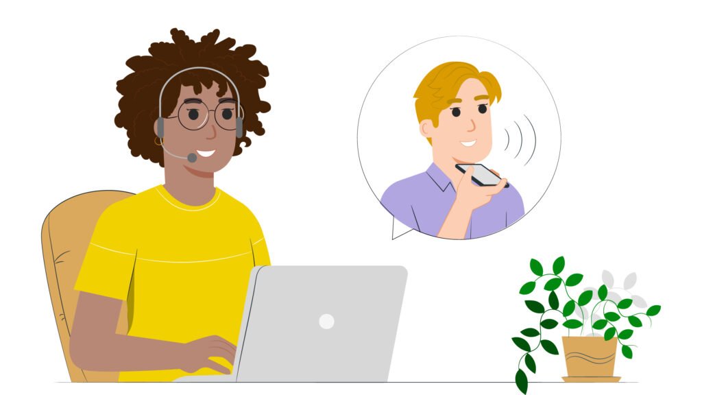 persona llamando a servicio al cliente 2