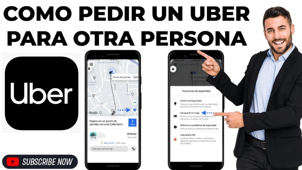 persona pidiendo un uber en la calle 1
