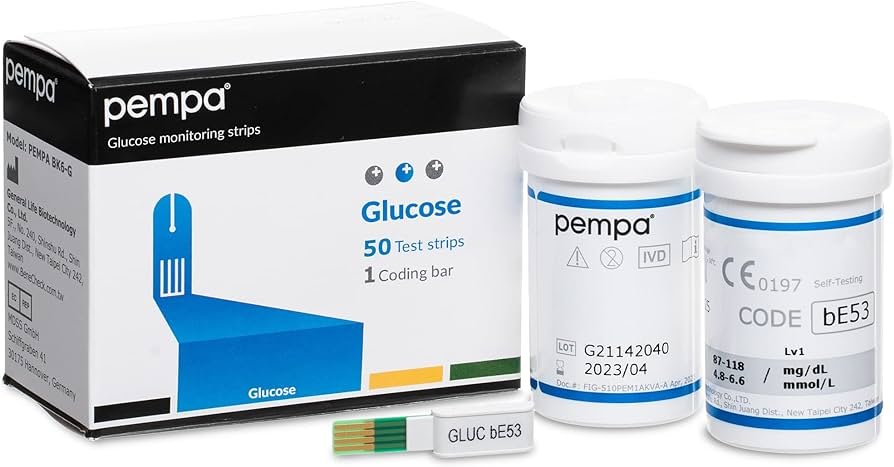 pila de tiras de prueba medica