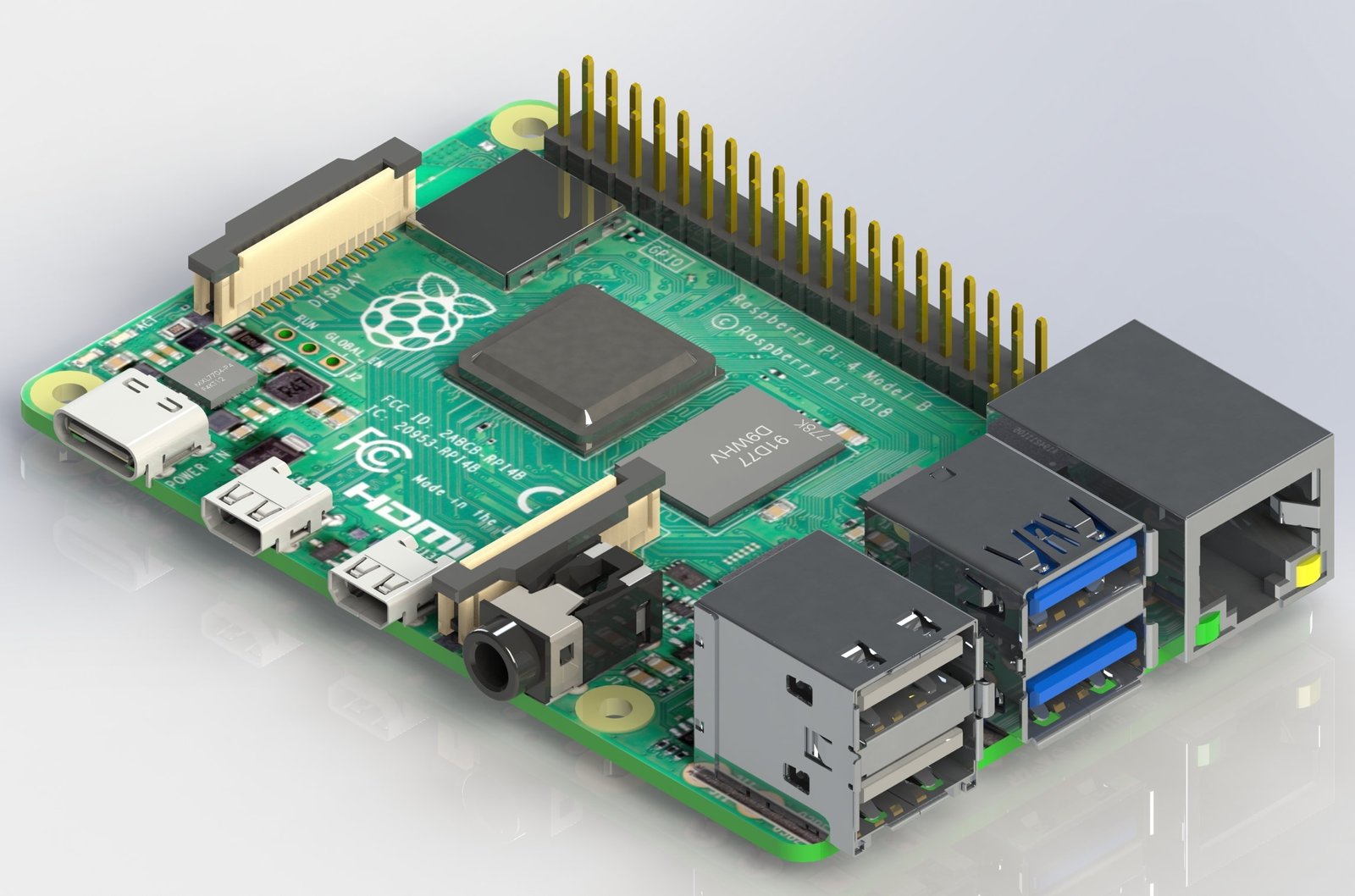 raspberry pi 4 modelo b en accion