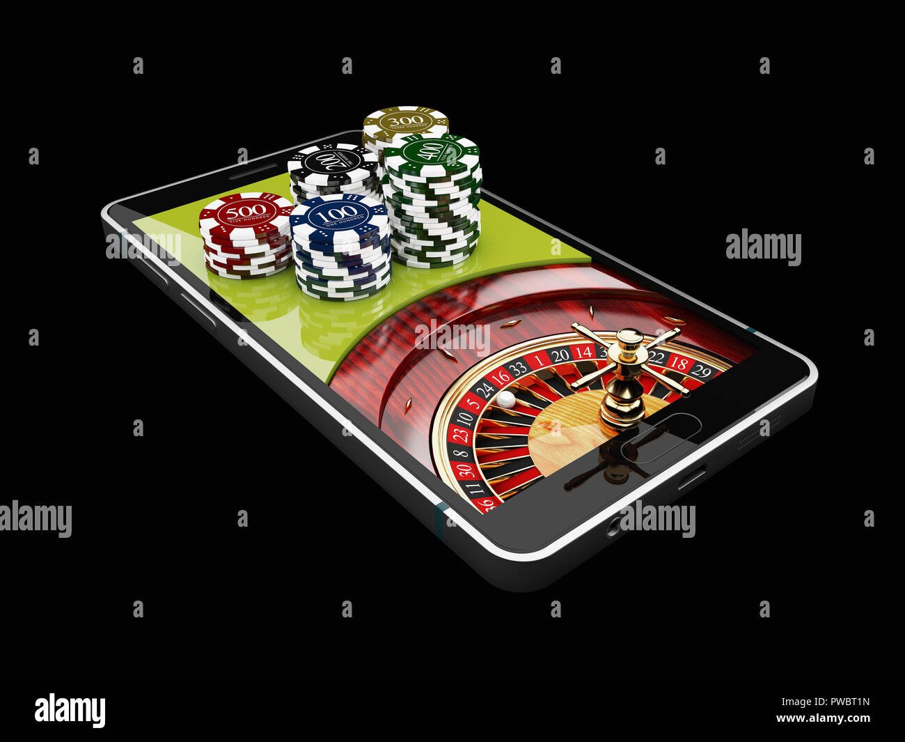 ruleta de casino online con fichas coloridas