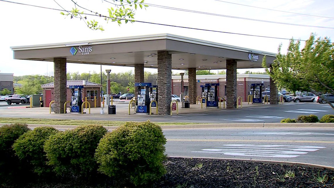 sams club gas station with diesel pump