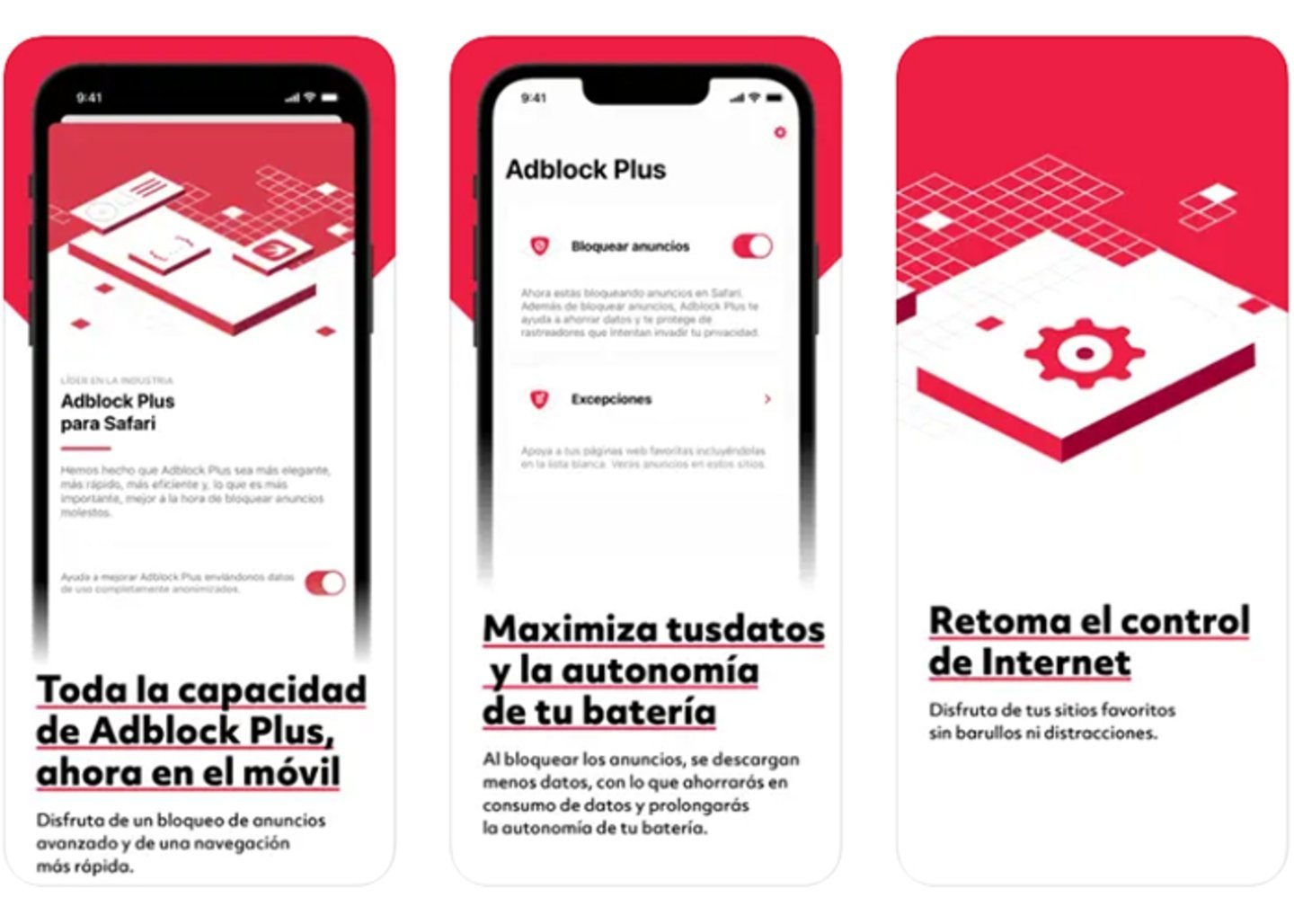 smartphone con adblock plus bloqueando anuncios