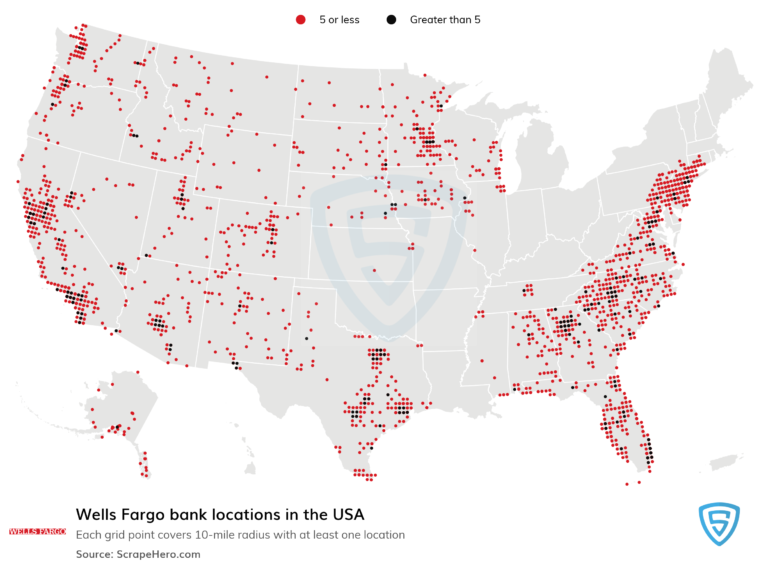 Wells Fargo Locations Across the United States