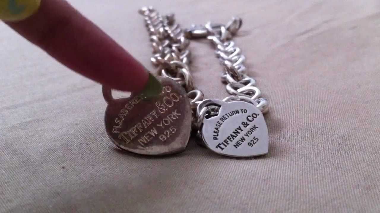 tiffany necklace real vs fake comparison