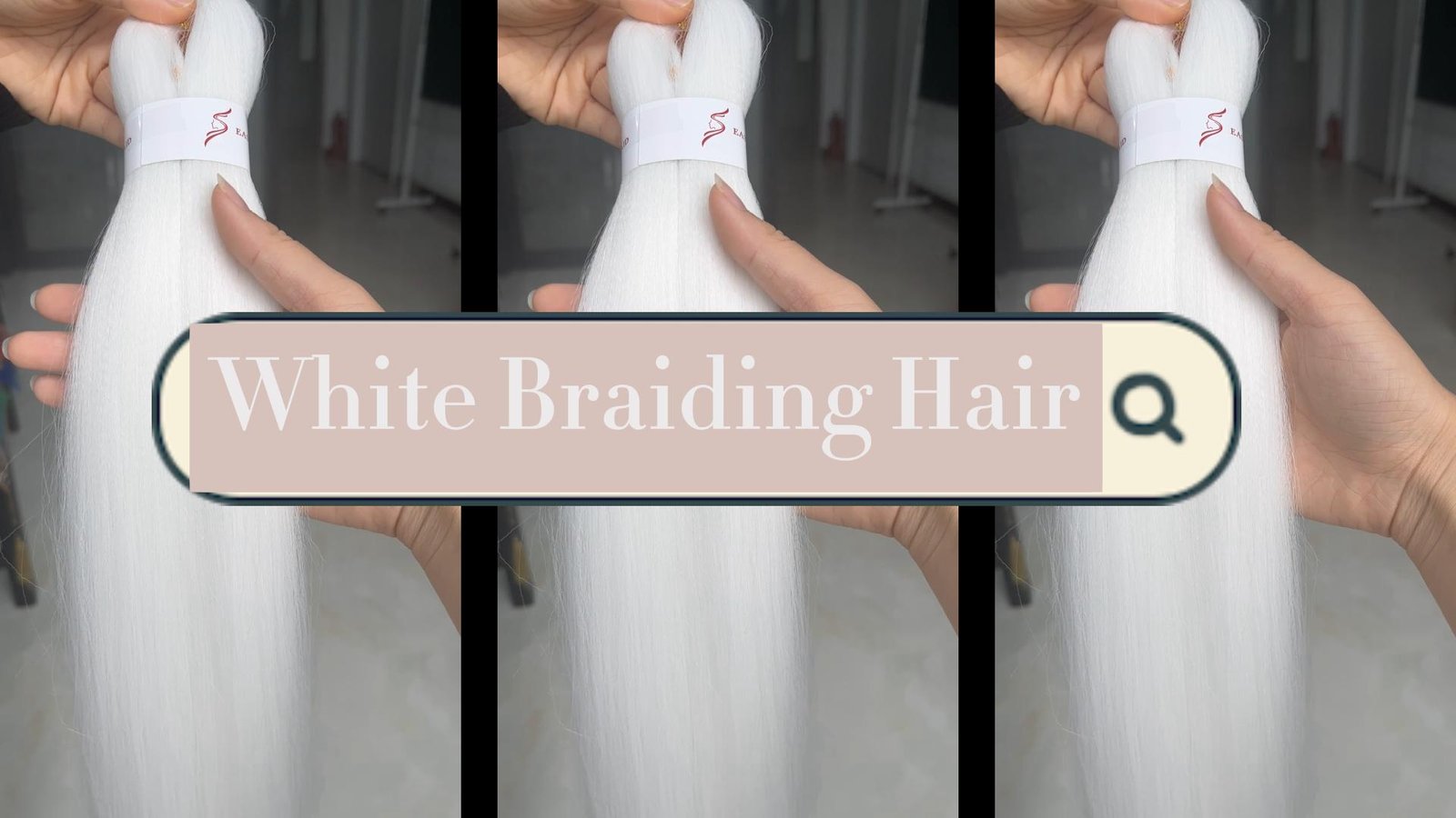 trenza de fibra capilar restaurada y moldeada