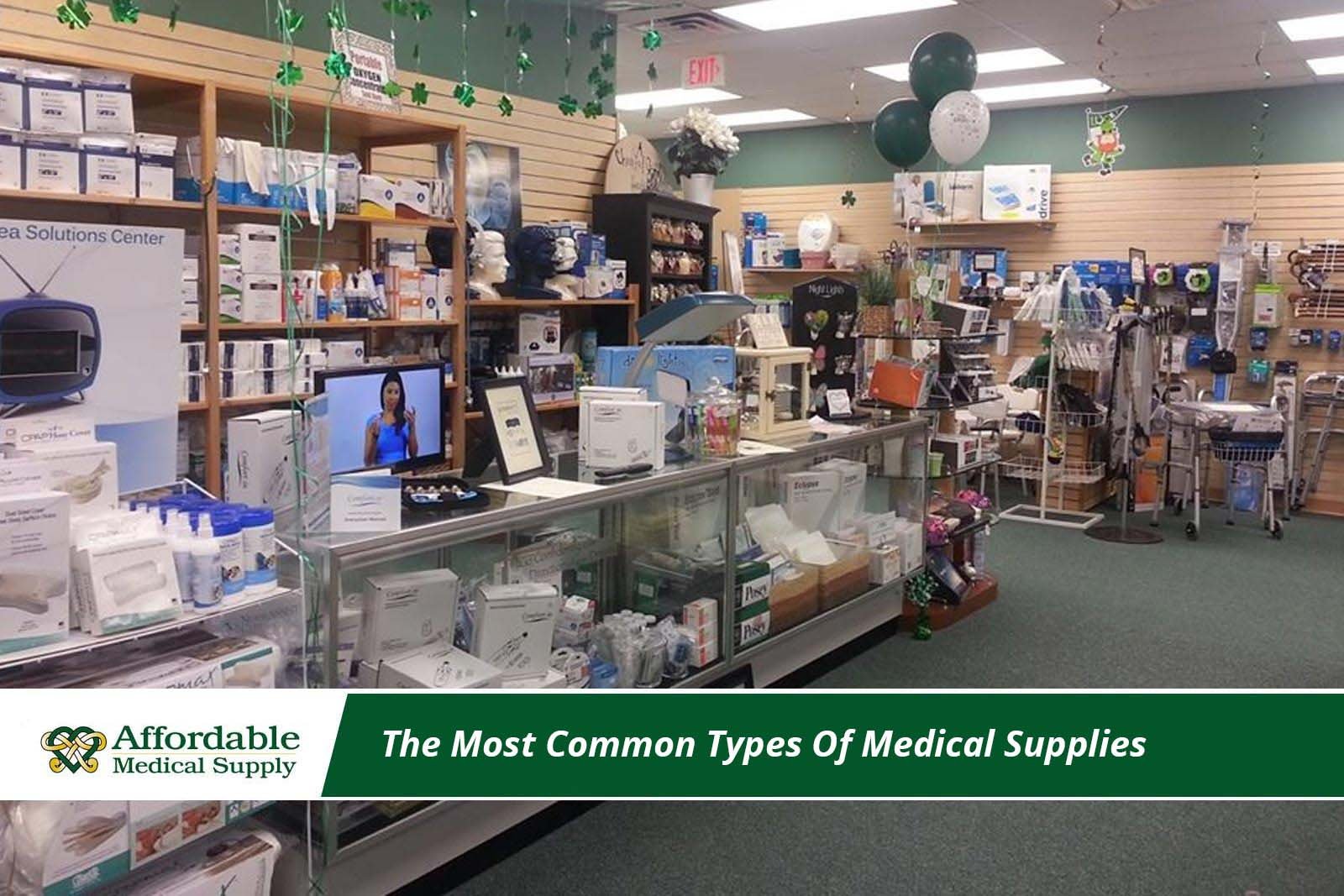 variety of medical supplies in store