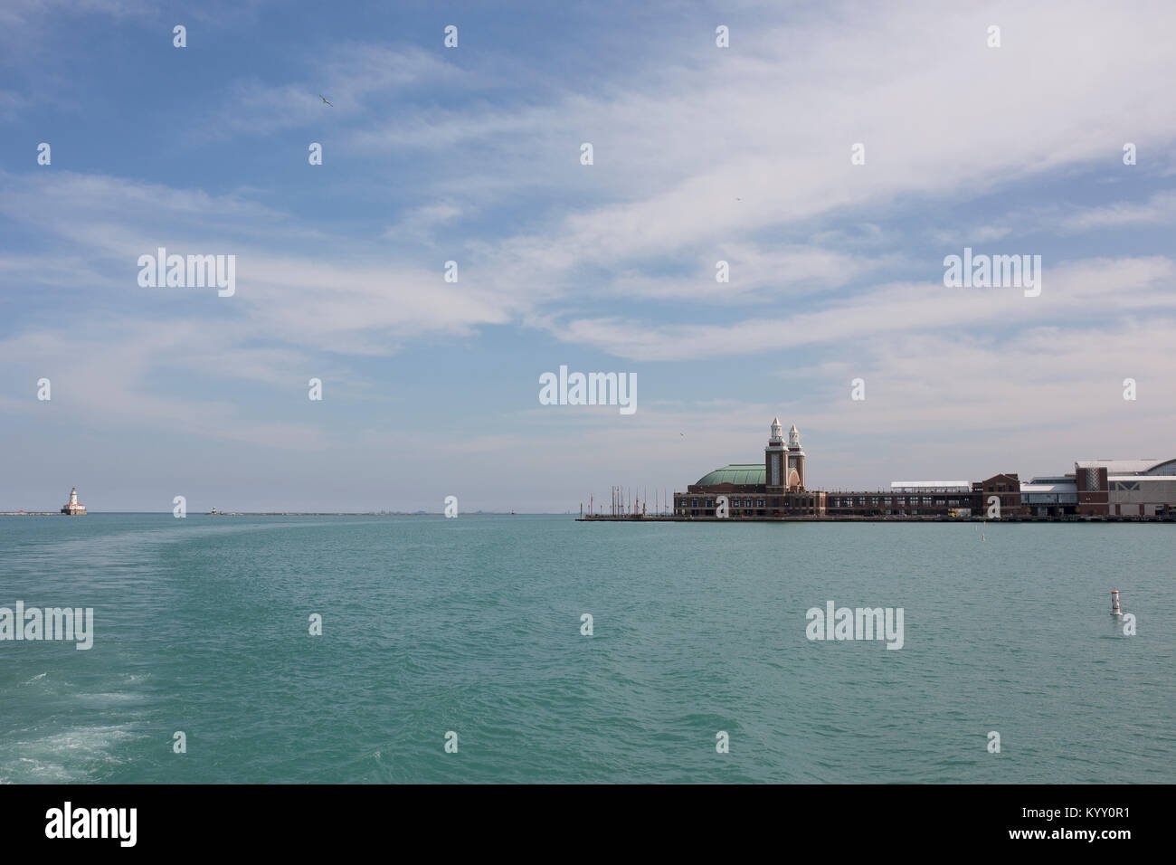 vista panoramica del lago michigan en grand rapids