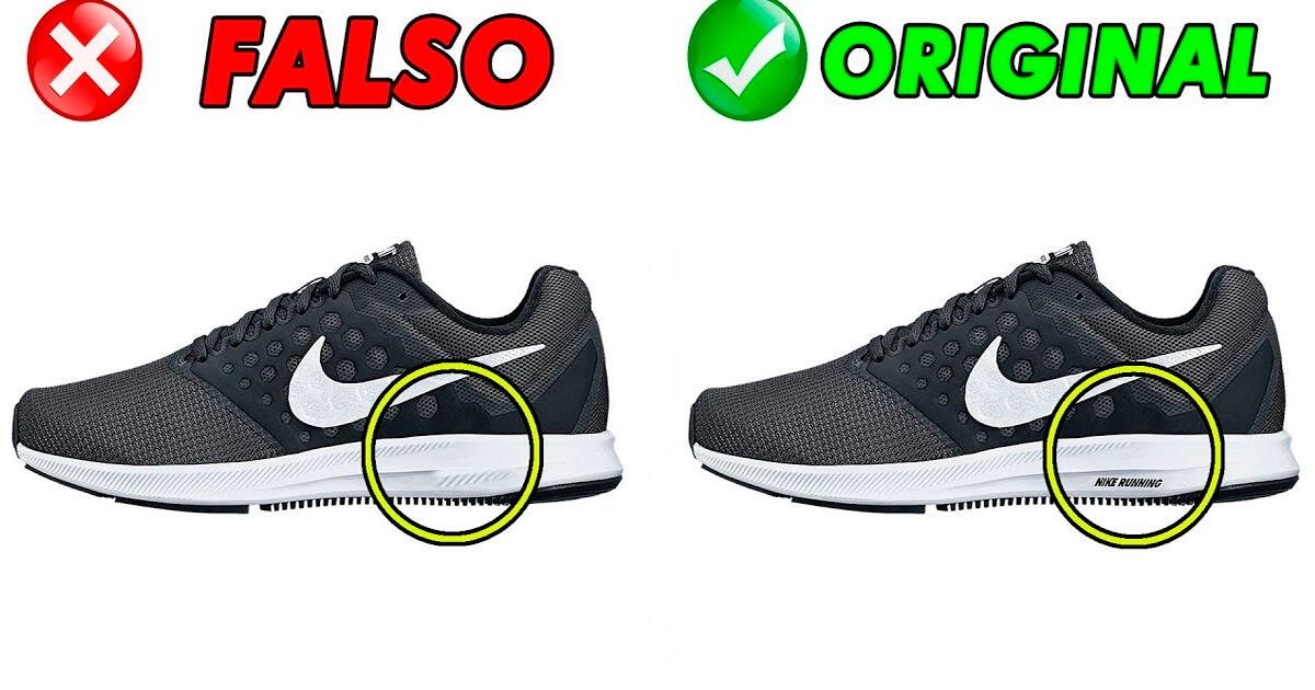 zapatillas de marca vs zapatillas falsas