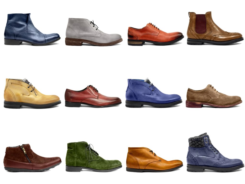 zapatos de diferentes estilos y colores
